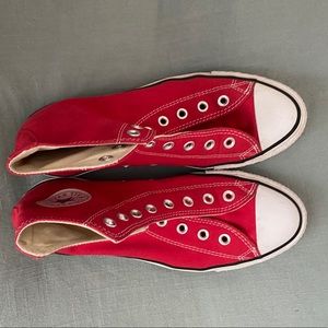 Red High Top Converse